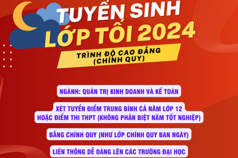 Tuyển sinh lớp tối 2024