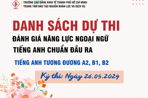 DANH SÁCH DỰ THI