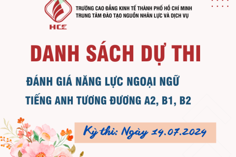 DANH SÁCH DỰ THI