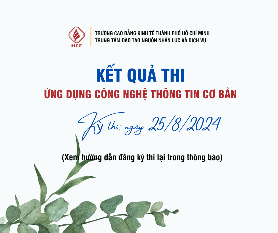 Bản sao của TRƯỜNG CAO ĐẲNG KINH TẾ THÀNH PHỐ HỒ CHÍ MINH TRUNG TÂM ĐÀO TẠO NGUỒN NHÂN LỰC VÀ DỊCH VỤ