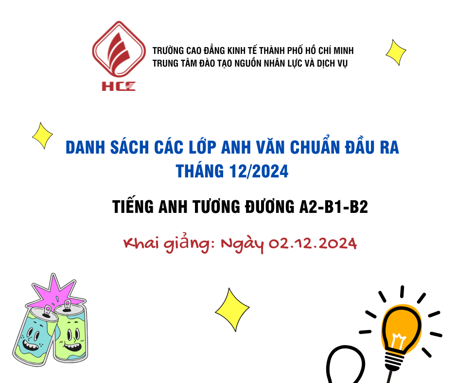 DANH SACH LỚP HỌC TIẾNG ANH