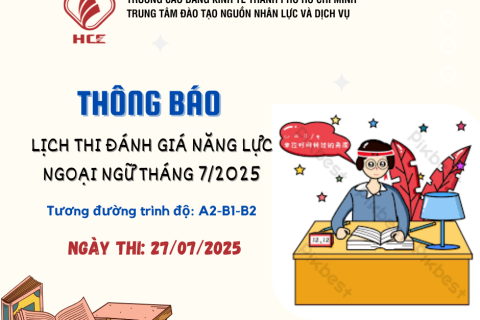 THÔNG BÁO LỊCH THI ĐÁNH GIÁ NĂNG LỰC NGOẠI NGỮ