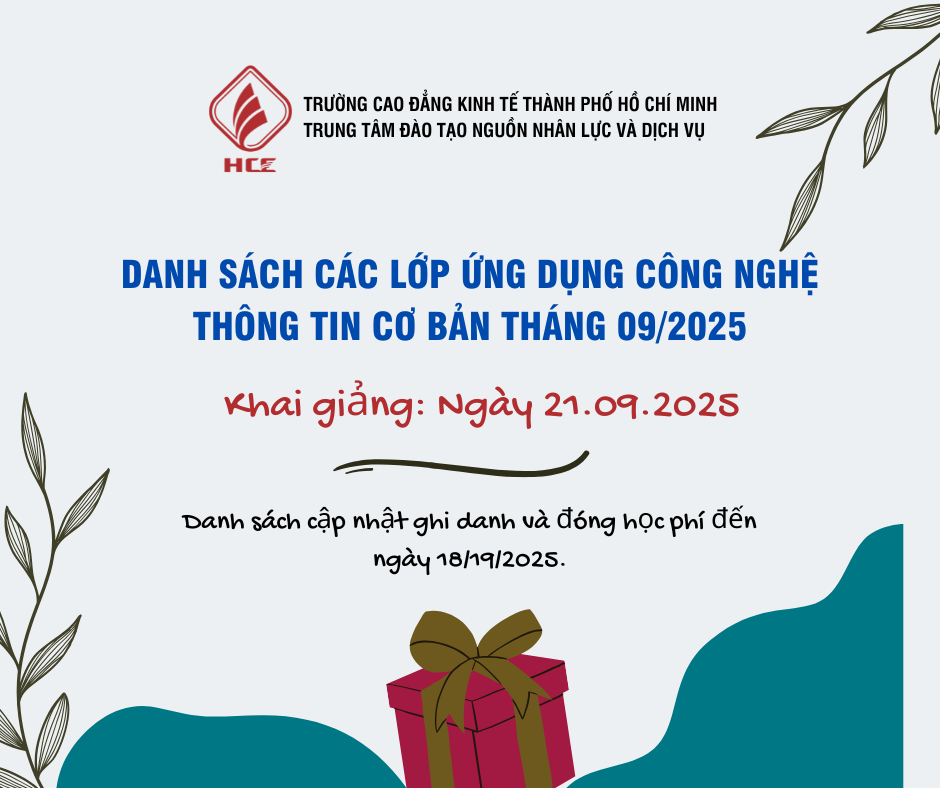 DANH SACH LỚP HỌC TIN HỌC