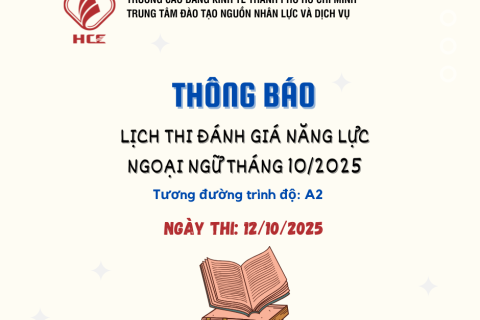 THÔNG BÁO LỊCH THI ĐÁNH GIÁ NĂNG LỰC NGOẠI NGỮ (1)