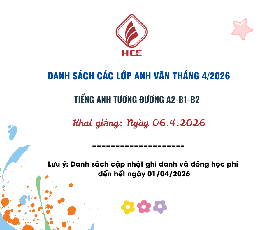 DANH SACH LỚP HỌC TIẾNG ANH (2)