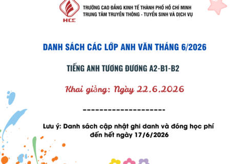 DANH SACH LỚP HỌC TIẾNG ANH