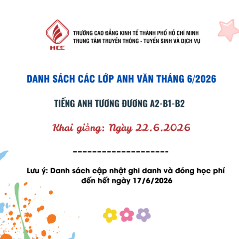 DANH SACH LỚP HỌC TIẾNG ANH