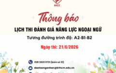 THÔNG BÁO LỊCH THI ĐÁNH GIÁ NĂNG LỰC NGOẠI NGỮ